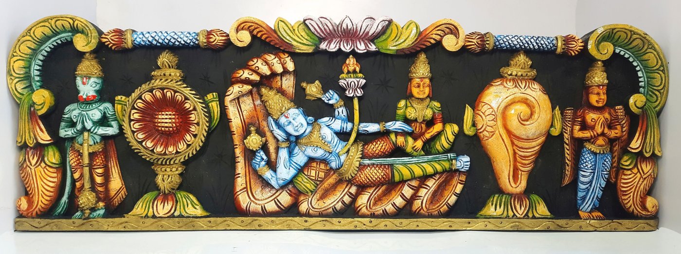 Wooden Ranganathar Wall Panel