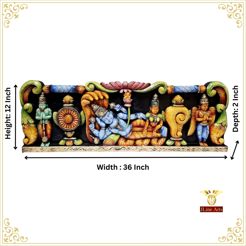 Ranganatha Vishnu wall panel
