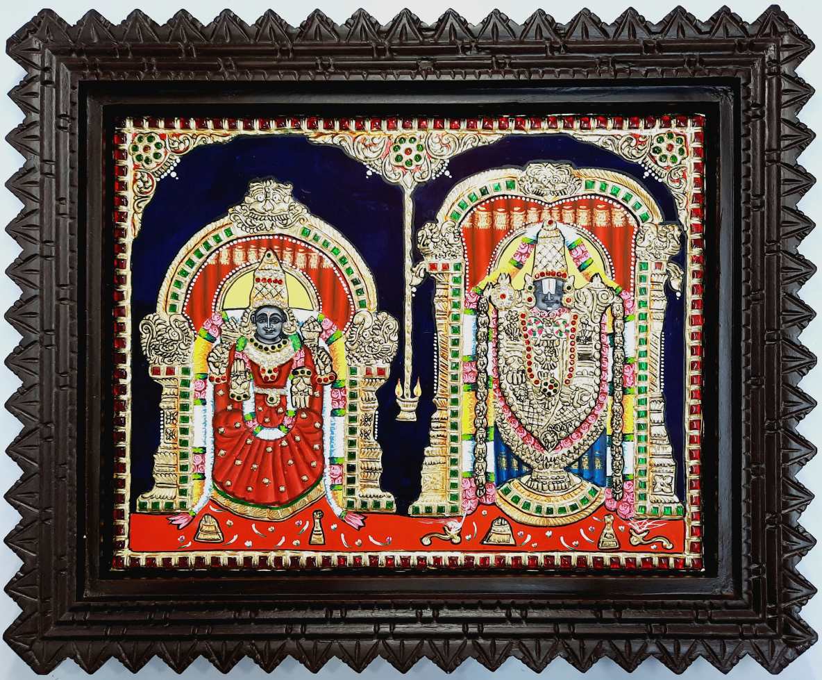 Balaji Padmavathi Tanjore Painting