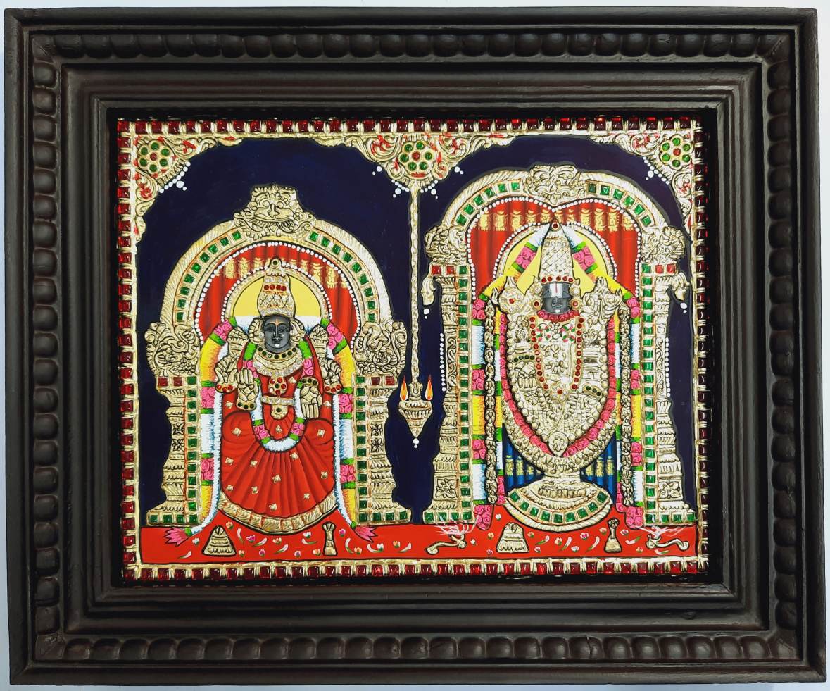 Balaji Padmavathi Tanjore Painting