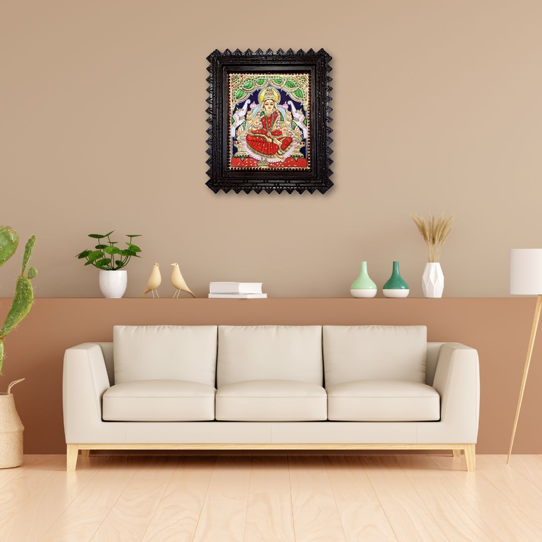 Gajalakshmi Tanjore Painting