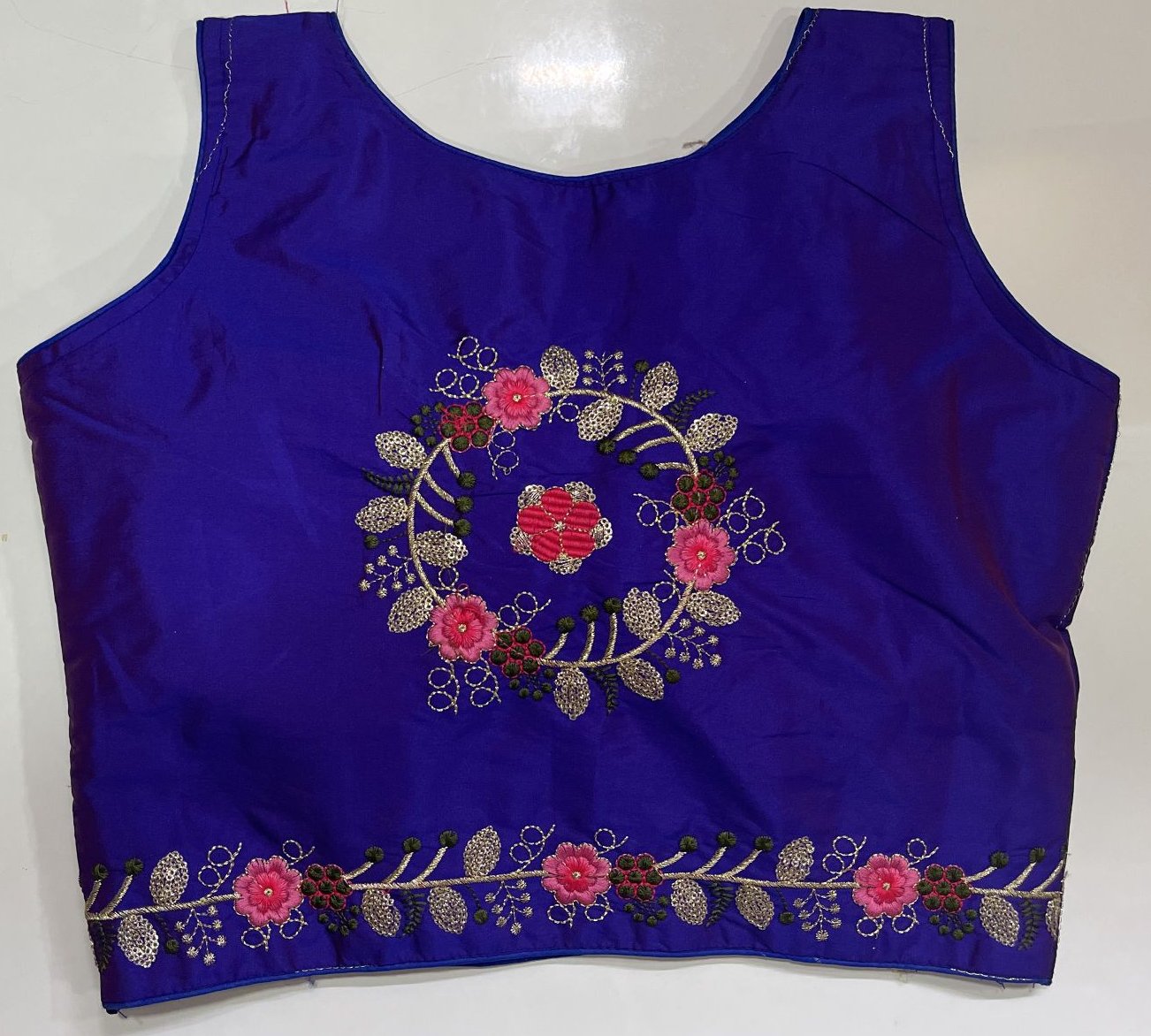 Violet Color Designer Ready-made Blouse