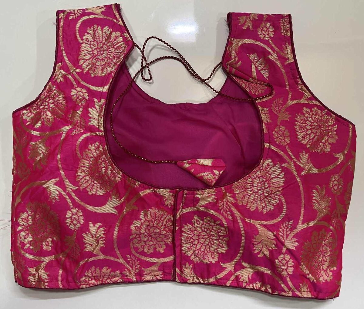 Magenta Color Designer Ready-made Blouse