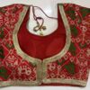 Red Color Embroidery Designer Ready-made Blouse