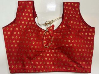 Red Color Dotted Designer Ready-made Blouse