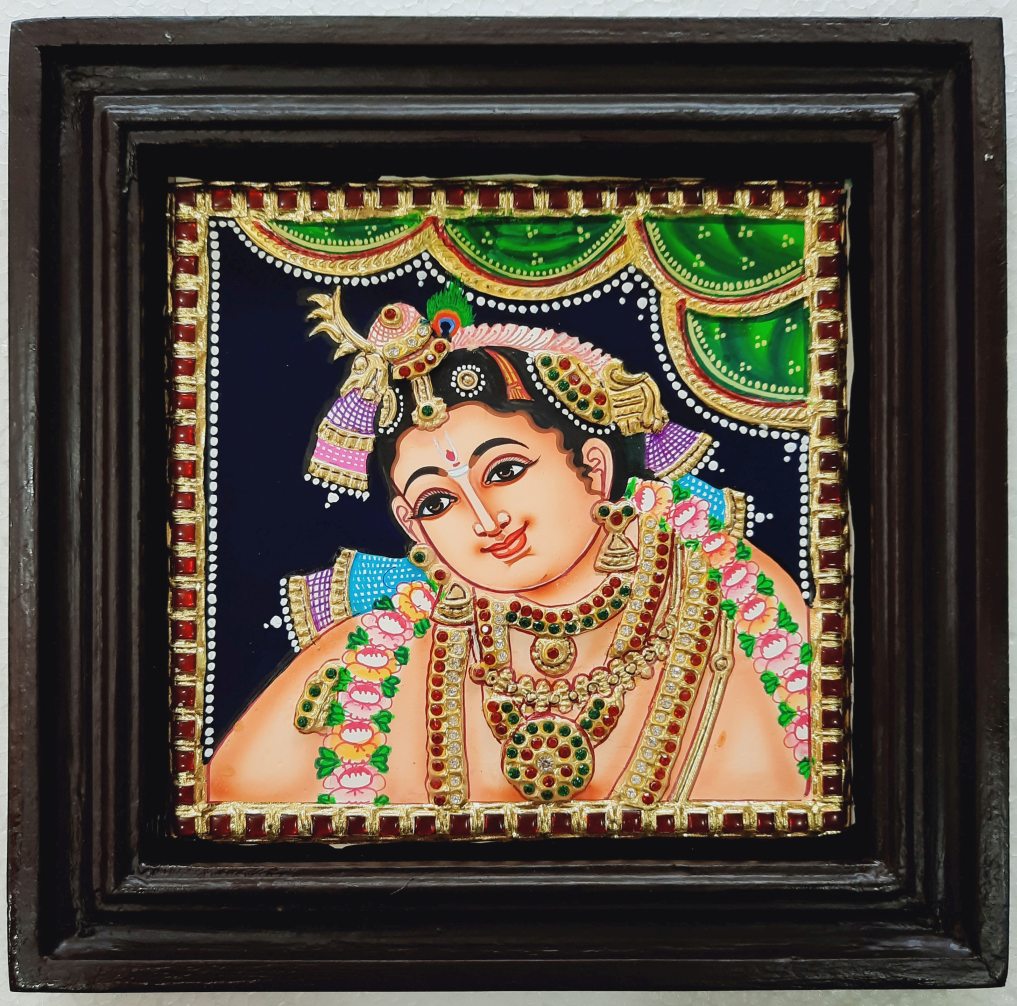 Krishna Tanjore painting