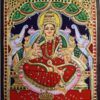 Gajalakshmi Tanjore Painting 15" x 13" with Framed 22K Gold Pooja Room Goddess of Wealth Indian Art Gift Pooja Room Décor Ready to Ship