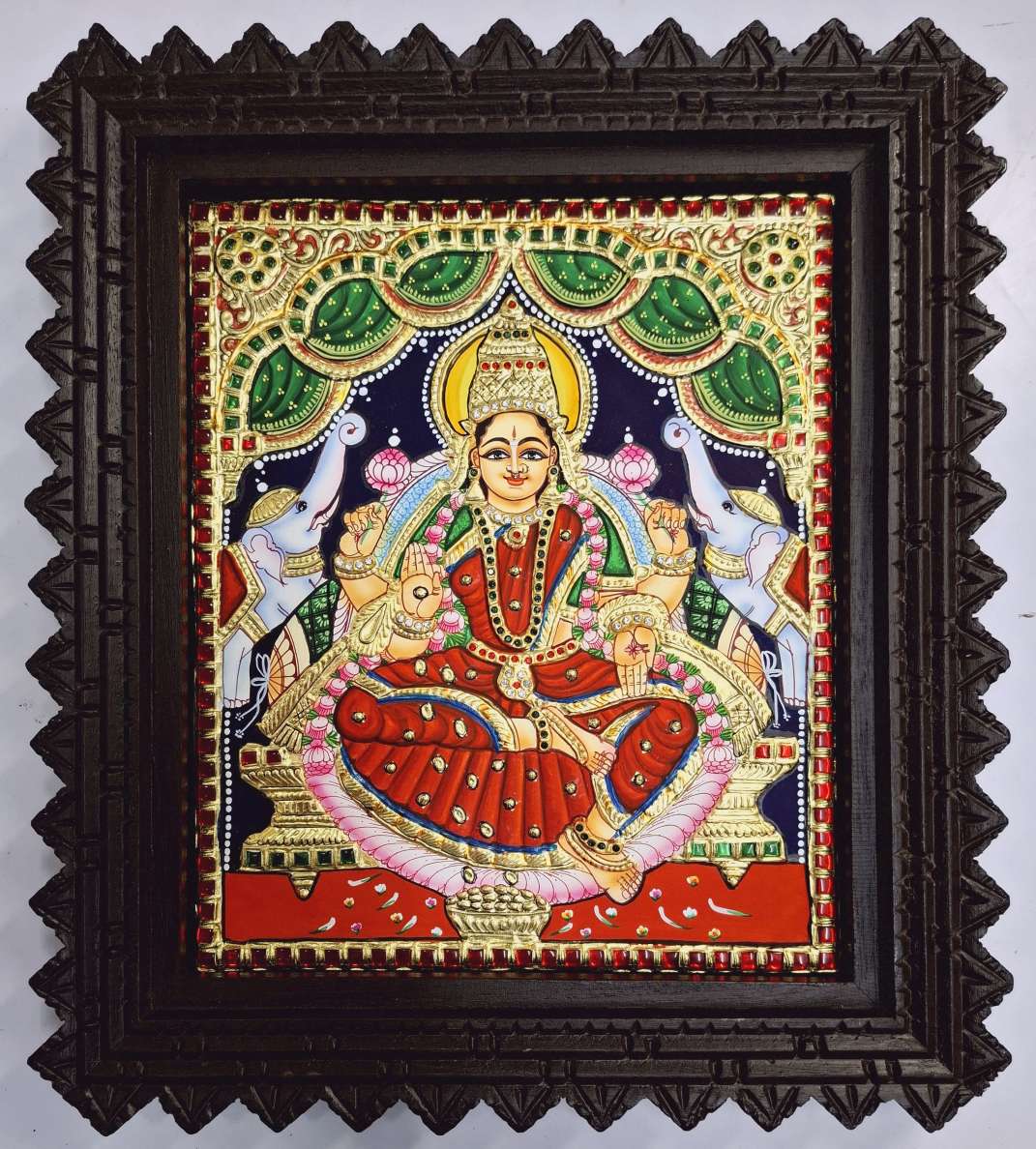 Gajalakshmi Tanjore Painting