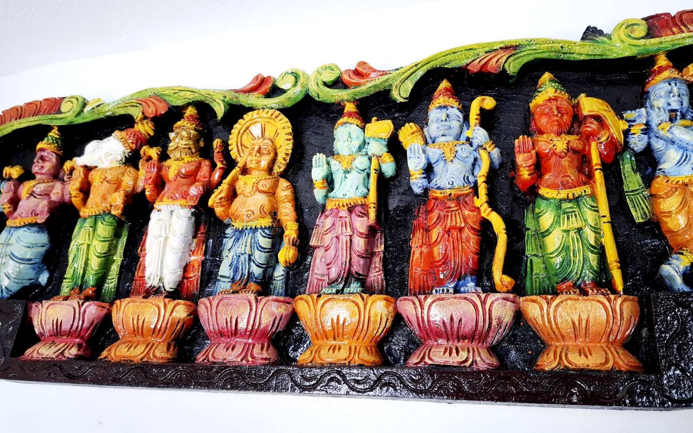 Wooden Dashavatara Wall Panel