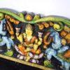 Gajalakshmi Wall Panel Laxmi Devi Sculpture Wall Hanging Panel Hindu Goddess Vintage Wood Carving Art Decor Lintel Wall Panel Temple Art