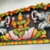 Wood Gajalakshmi Wall Panel
