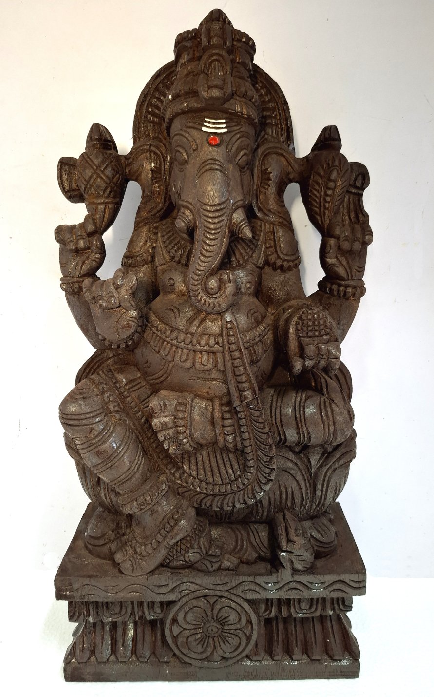 Wooden Ganesha Statue