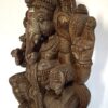 Wooden Ganesha Statue Large Ganesh Sculpture Ganapathi Vinayaka Vigneshwara Home Décor Temple Figurine Pooja Room Ready to Ship