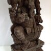 Wooden Ganesha Statue Large Ganesh Sculpture Ganapathi Vinayaka Vigneshwara Home Décor Temple Figurine Pooja Room Ready to Ship