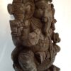 Wooden Ganesha Statue Large Ganesh Sculpture Ganapathi Vinayaka Vigneshwara Home Décor Temple Figurine Pooja Room Ready to Ship