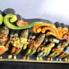 Wooden VISHNU Dashavatara Wall Panel Multi-Color Hand Carved 36 Inches 3 Feet Main Door Panel Pooja Room Entrance Ready to Ship