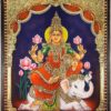 Gajalakshmi Tanjore Painting
