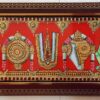 Garuda Chakra Naama Shanku - Hanuman Tanjore Painting
