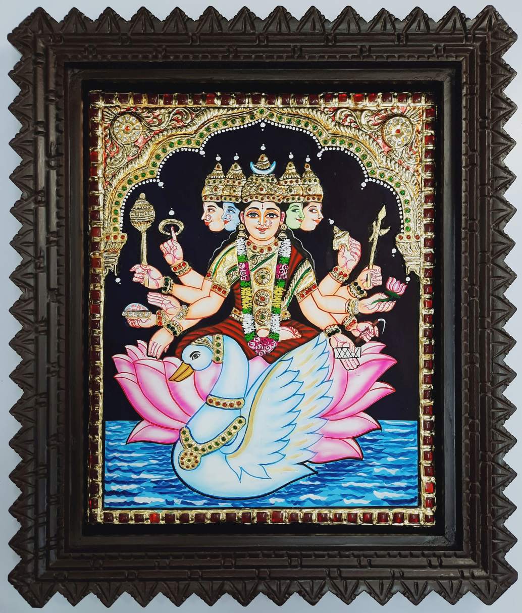 Gayathiri Devi Tanjore Painting