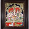 Shiva Family Tanjore Painting