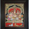 Shiva Family Tanjore Painting