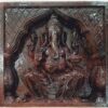 Wooden Ganesha idol