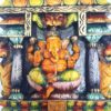 Ganesha Statue Kavadi Wall Panel Hindu God Wooden Wall Hanging Ganesh Sculpture Temple Gopuram Puja Pooja Home Decor Ready to Ship