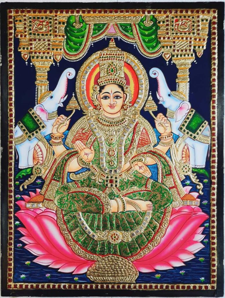 Shop Original Gajalakshmi Tanjore Painting Online