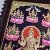 23"x19" Ashtalakshmi Tanjore Painting with Teakwood Framed, 8 Forms Lakshmi, 22K Gold Foils, Jaipur Gem Stones, Ready to Ship, Shipping Worldwide