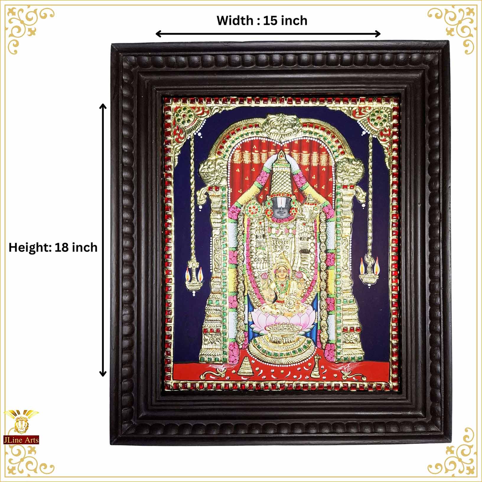 Balaji Lakshmi Tanjore Painting