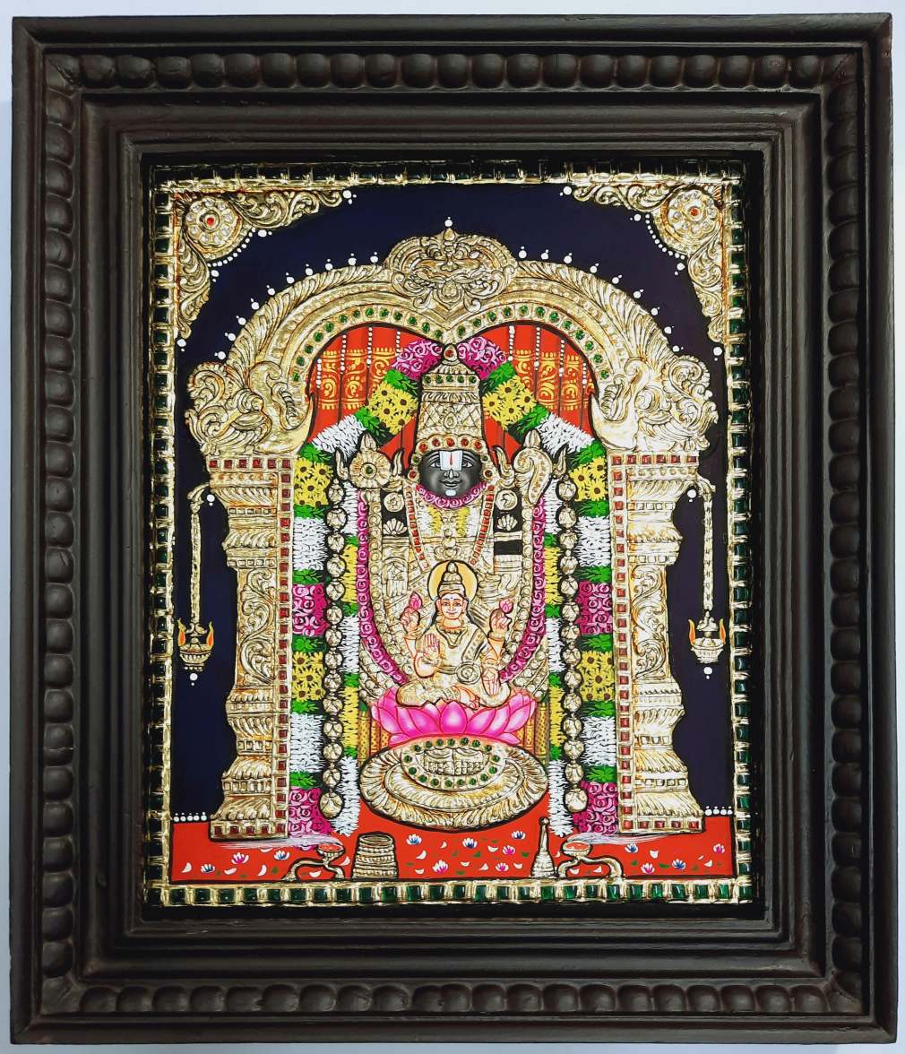 tanjore painting balaji lakshmi