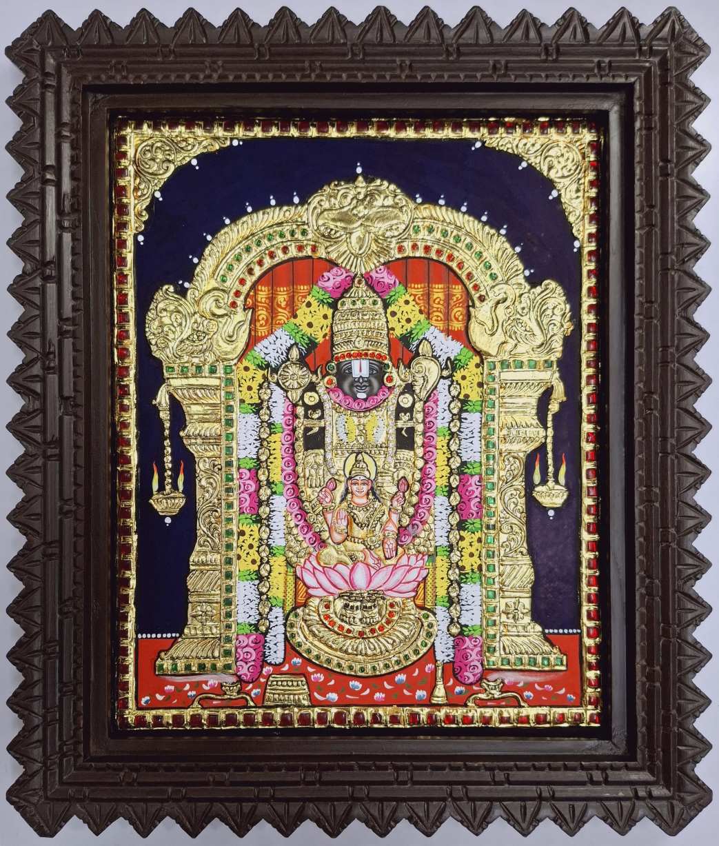 tanjore painting balaji lakshmi