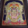 Balaji Lakshmi Tanjore Painting with 22K Gold Foil & Gem Stones - Ready to Ship Globally