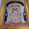 Balaji Lakshmi Tanjore Painting with 22K Gold Foil & Gem Stones - Ready to Ship Globally