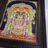 Balaji Lakshmi Tanjore Painting with 22K Gold Foil & Gem Stones - Ready to Ship Globally