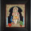 Murugan with Peacock Tanjore Painting