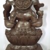 Wooden Ganesha Statue - Large Lord Ganesh Sculpture for Home Décor or Pooja Room, 2 Feet, Ready to Ship