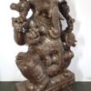 Wooden Ganesha Statue - Large Lord Ganesh Sculpture for Home Décor or Pooja Room, 2 Feet, Ready to Ship