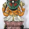 Large Ganesh Sculpture 24 Inch Wooden Ganesha Statue, Ganapathi Vinayaka Vigneshwara, Home Decor Temple Figurine, Pooja Room