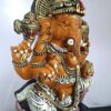 Large Ganesh Sculpture 24 Inch Wooden Ganesha Statue, Ganapathi Vinayaka Vigneshwara, Home Decor Temple Figurine, Pooja Room