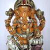 Large Ganesh Sculpture 24 Inch Wooden Ganesha Statue, Ganapathi Vinayaka Vigneshwara, Home Decor Temple Figurine, Pooja Room