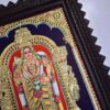 Murugan Tanjore Painting with Frame Subramanya Painting 22 K Gold Foils Teakwood Framed 18x15 Inch with Framed India Art Gift Ready to Ship