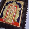 Murugan Tanjore Painting with Frame Subramanya Painting 22 K Gold Foils Teakwood Framed 18x15 Inch with Framed India Art Gift Ready to Ship