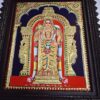 Murugan Tanjore Painting with Frame Subramanya Painting 22 K Gold Foils Teakwood Framed 18x15 Inch with Framed India Art Gift Ready to Ship