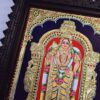 Murugan Tanjore Painting with Frame Subramanya Painting 22 K Gold Foils Teakwood Framed 18x15 Inch with Framed India Art Gift Ready to Ship