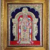 Murugan Tanjore Painting with Frame Subramanya Painting 22 K Gold Foils Teakwood Framed 18x15 Inch with Framed India Art Gift Ready to Ship