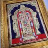 Murugan Tanjore Painting with Frame Subramanya Painting 22 K Gold Foils Teakwood Framed 18x15 Inch with Framed India Art Gift Ready to Ship