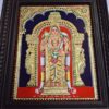 Murugan Tanjore Painting with Frame Subramanya Painting 22 K Gold Foils Teakwood Framed 18x15 Inch with Framed India Art Gift Ready to Ship