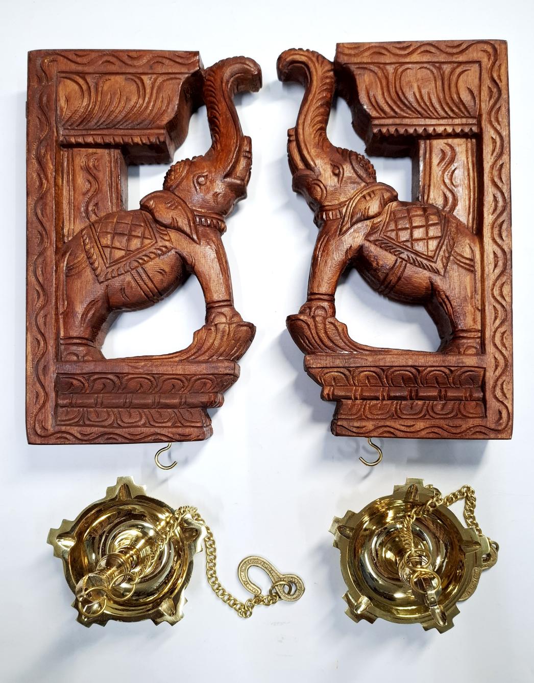 Elephant Wall Bracket Pair