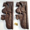 Peacock Wall Bracket Pair